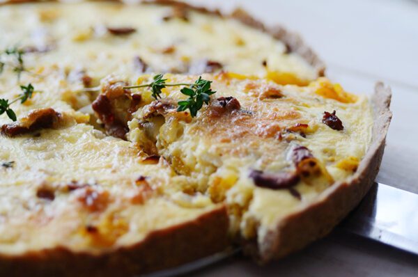 Quiche chèvre miel